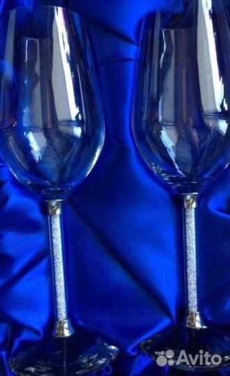 Бокалы (фужеры) для свадьбы, 2 шт