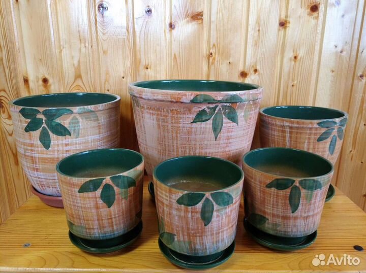 Керамические горшки для цветов