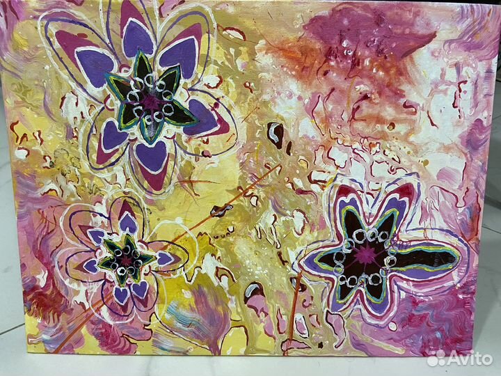 Картина акрилом на холсте