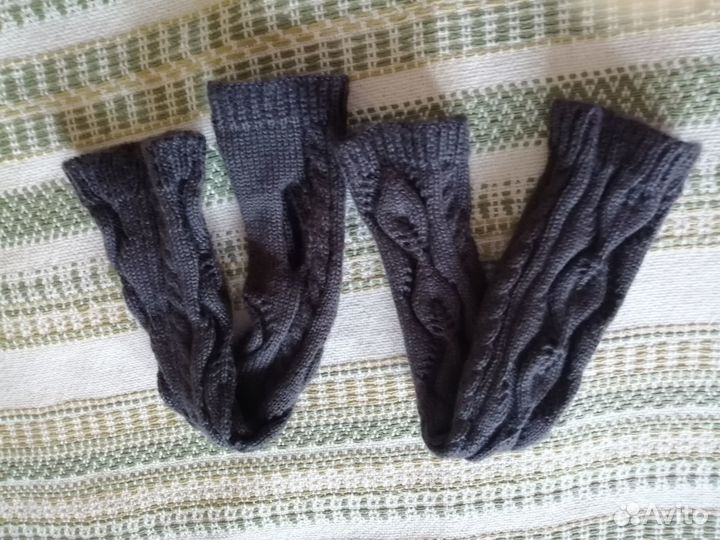 Полуперчатки-митенки, длинные. Новые
