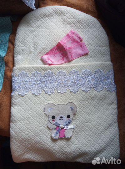 Конверт с одеялом на выписку