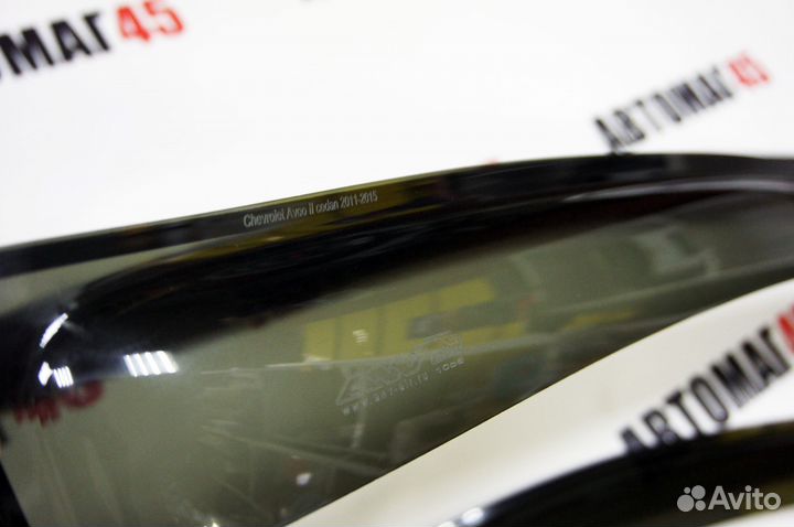 Дефлекторы окон ветровики Сhevrolet Aveo 2012-2015