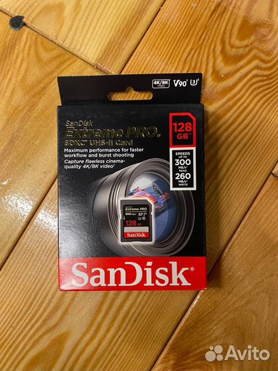 SanDisk sdxc 128GB Extreme PRO UHS-II V90 300MB/s