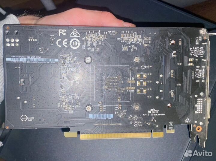 Видеокарта MSI gtx 1050