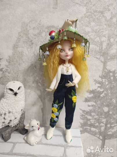 Кукла ооак Цветочная Ведьма