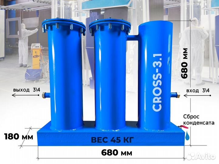 Осушитель для компрессора 2 м3/мин