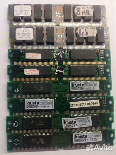 Simm 72pin 4/8/16/32Mb.(EDO)(FPM)