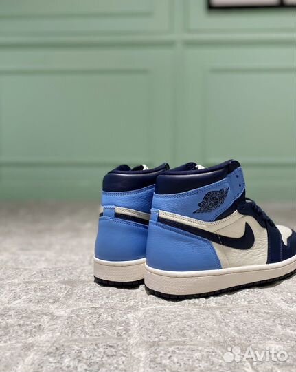 Кроссовки nike jordan high blue оригинал