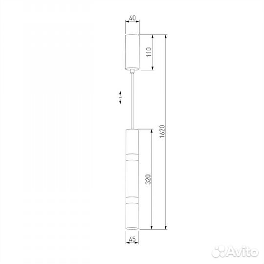 Светильник Eurosvet Axel 50210/1 LED черный жемчуг