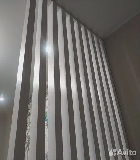 Из мдф Реечные перегородки