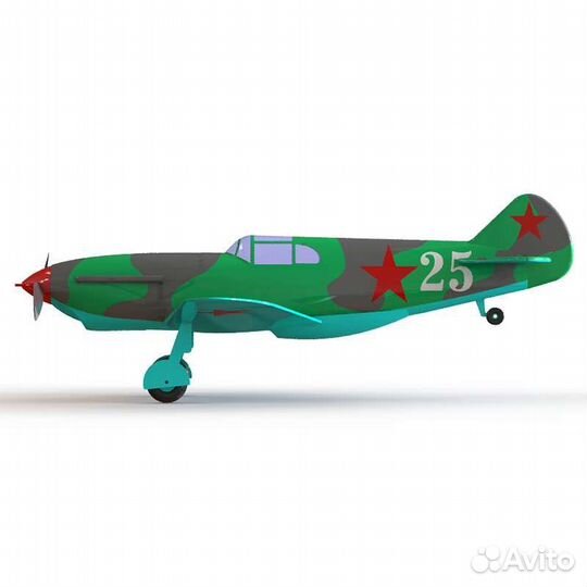 Авиамодель самолета Лагг-3 резиномотор PML-6001