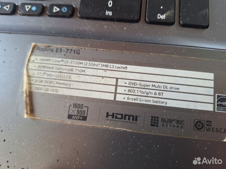 Ноутбук Мощный Большой 1000гб 8гб nvidia 2gb