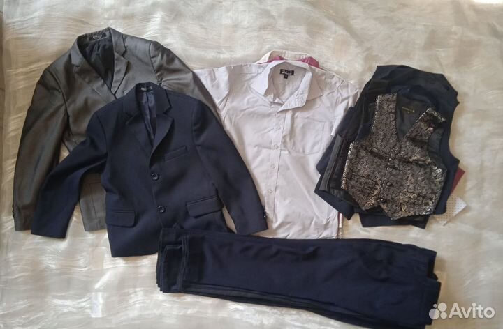 Рубашки,жилетки,пиджаки,брюки для школы и садика