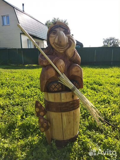 Фигуры садовые из дерева