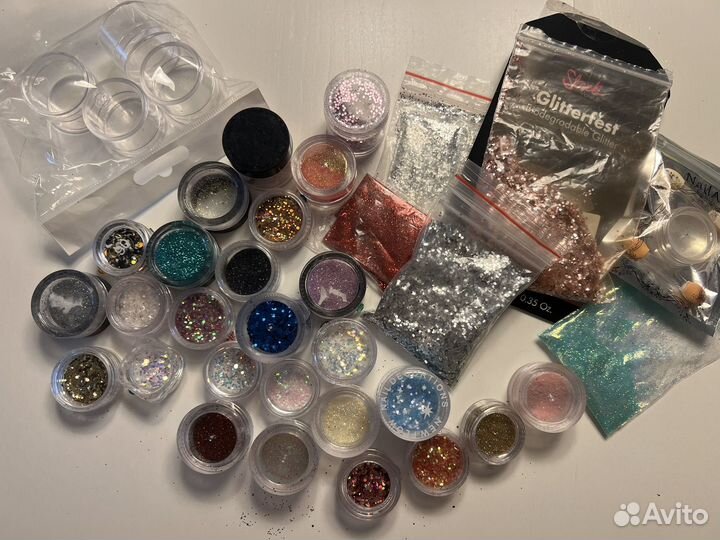 Глиттеры, блестки, декор для маникюра