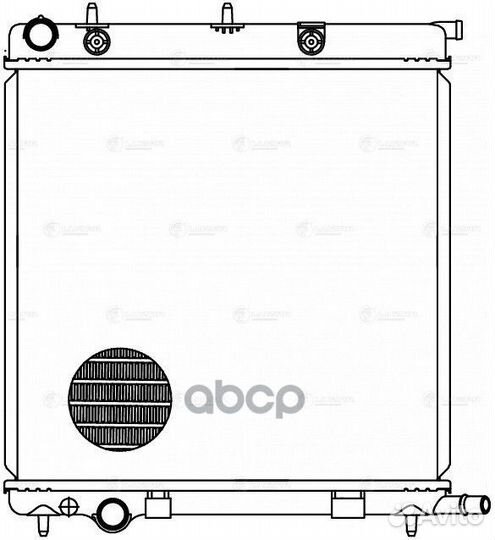 Радиатор охл. для а/м Peugeot 207 (06) /Citroen