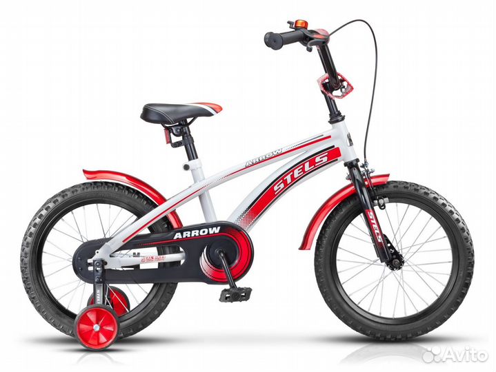 Велосипед 16д. Stels arrow бело-красный