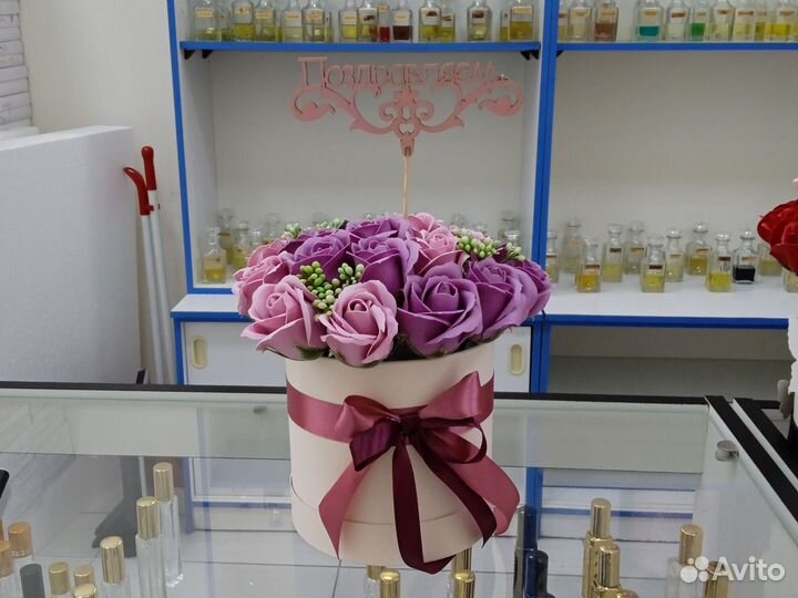 Букет из мыльных роз