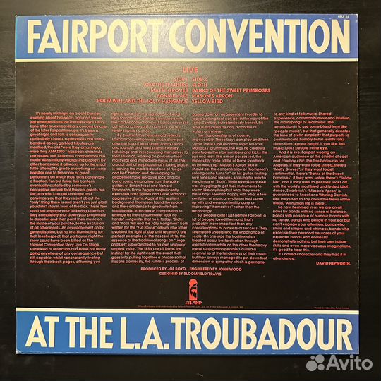 Fairport Convention – Live AT The L.A. Troubadour