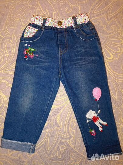 Джинсы для девочки 86
