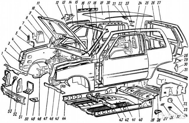 Кузовные запчасти ваз тольятти
