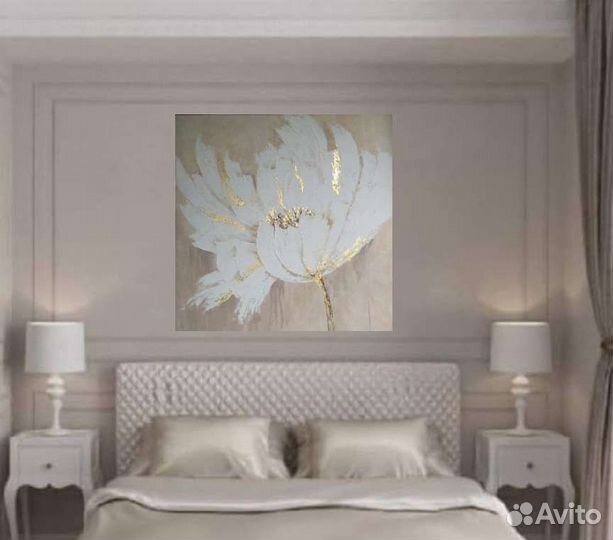 Картина, Цветок, 90*90см