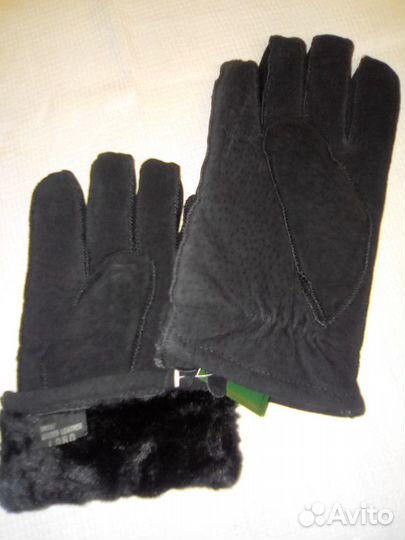 Перчатки мужские и варежки жен. кожаные, разные