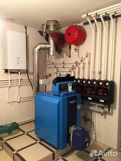 Отопление под ключ, монтаж котельной, теплый пол