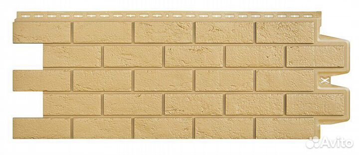 Фасадные панели Grand Line Кирпич Состаренный classic Песочный