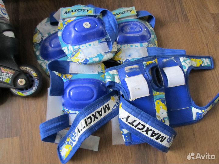 Ролики раздвижные с комплектом защиты 31-34