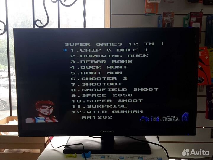 Картридж 8бит 12 в 1 сборник для пистолета