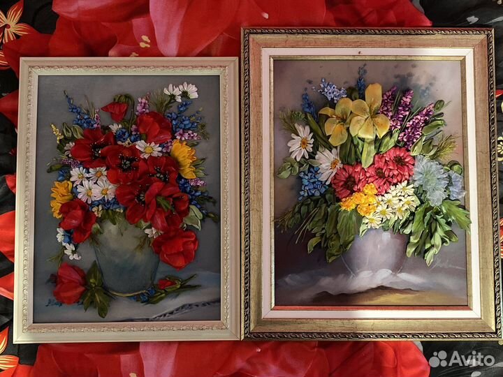 Картина вышитая,ручная работа