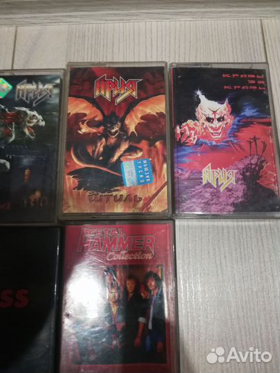 Аудиокассеты Ария, Kiss, rammstein