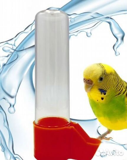 Поилка для птичек в клетке