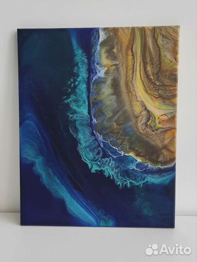 Картины флюид арт