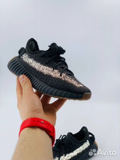 Adidas yeezy boost 350 детские черные бел полоска