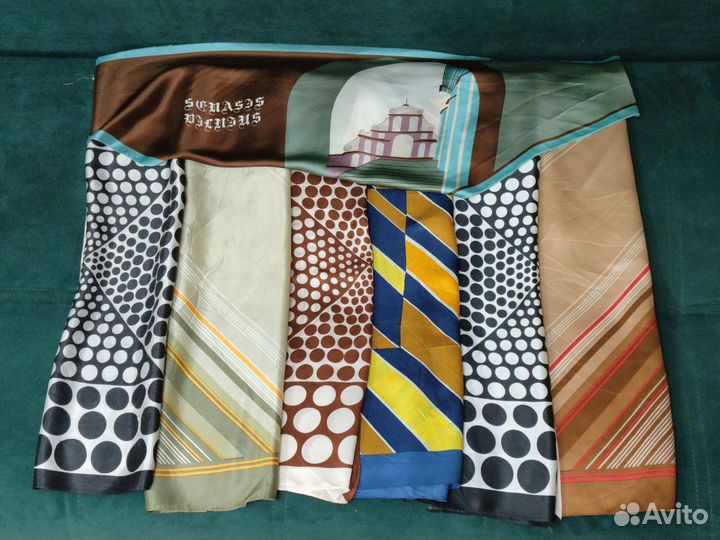 Шейные платки 7 штук СССР одним лотом