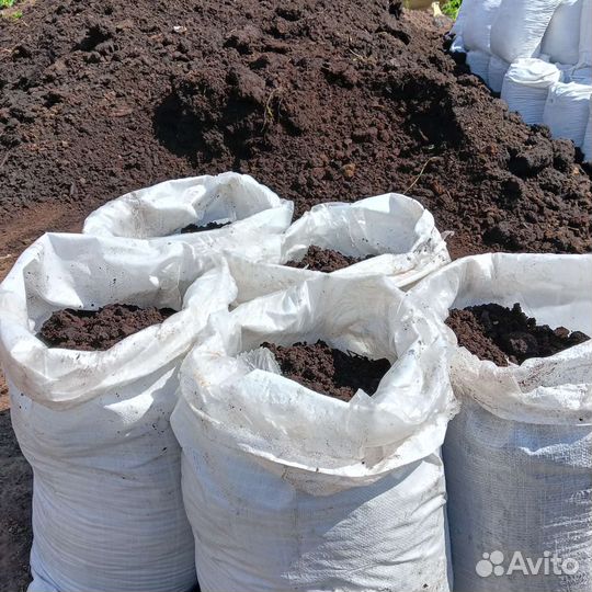 Земля чернозем в мешках