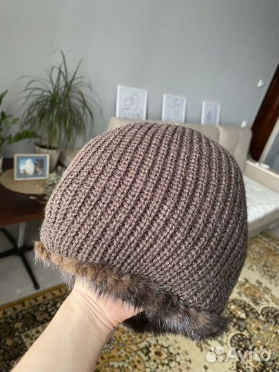 Шапка норковая женская