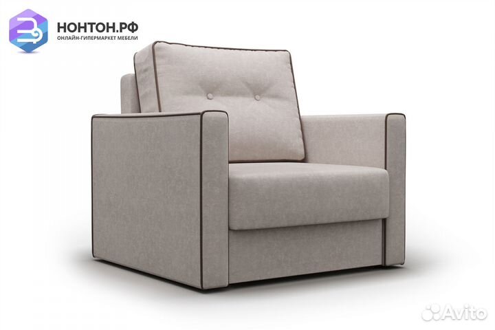 Кресло еврокнижка Леон бежевое