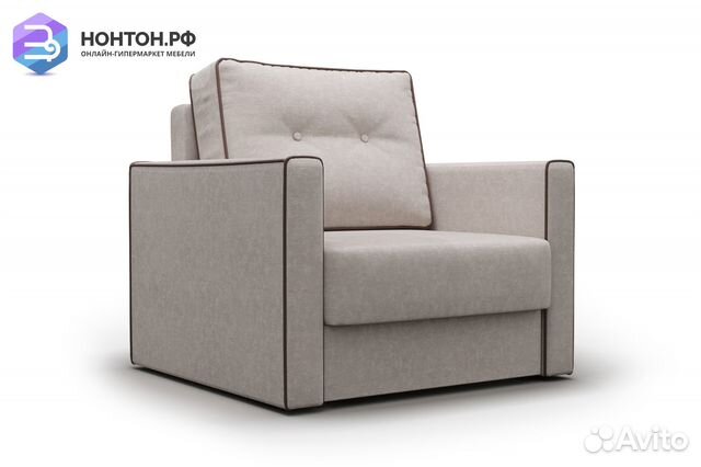 Кресло еврокнижка Леон бежевое