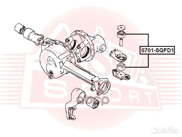 0701-sqfd1 asva подушка дифференциала 0701sqfd1