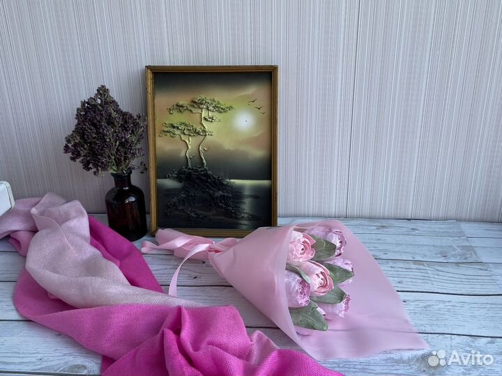 Букет из зефира, цветы, букеты