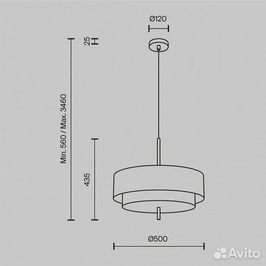 Подвесной светильник Maytoni Bergamo MOD613PL-05GR