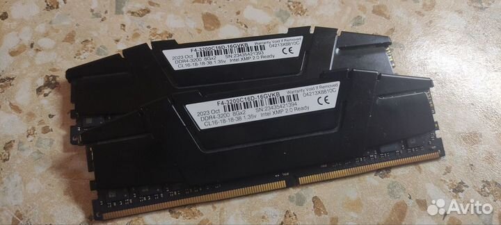 Оперативная память Ripjaws ddr4 16gb(2х8) 3200Mhz