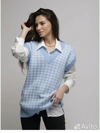 Новый жилет женский вязаный теплый, 42-48р