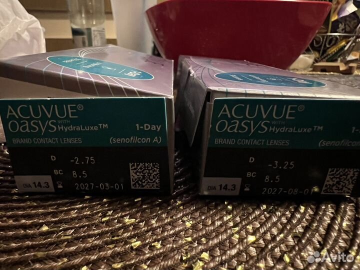 Линзы контактные acuvue oasys 1 day