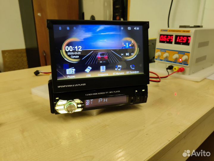 Магнитола 1 din с экраном 7 дюймов
