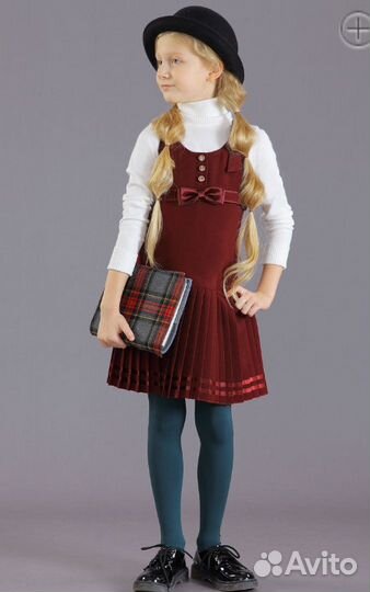 Сарафан бордо.Маленькая леди р.152 и р.158