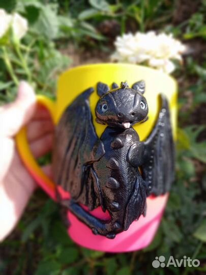 Кружка с беззубком, драконом на заказ